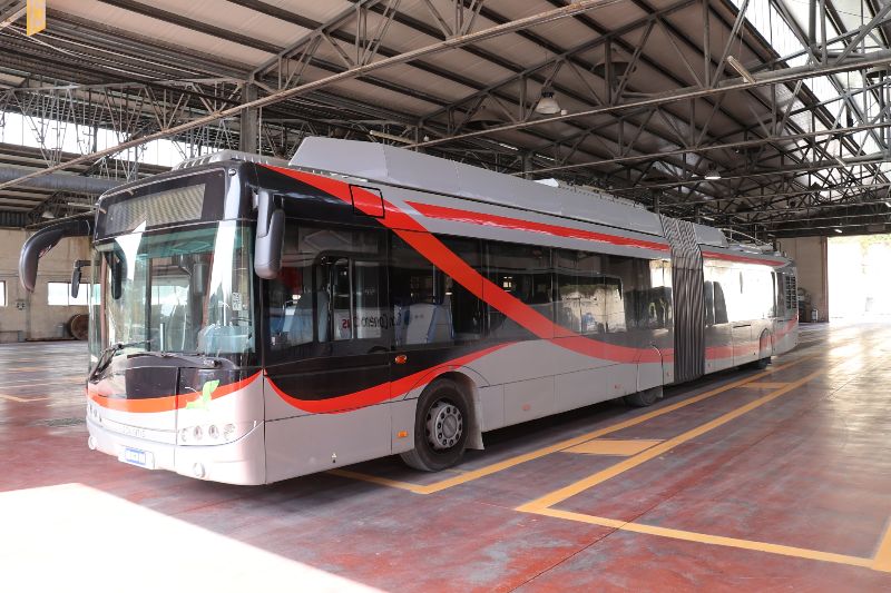 Solaris Trollino Nr. 010 im Depot. Foto: Urban Transport Magazine