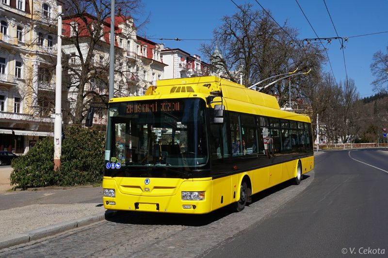 Am Mittwoch, 8. April 2020 faden mit dem neuen SOR/Skoda30Tr Nr.60 die ersten Probefahrten statt. Foto: Vojtech Cekota
